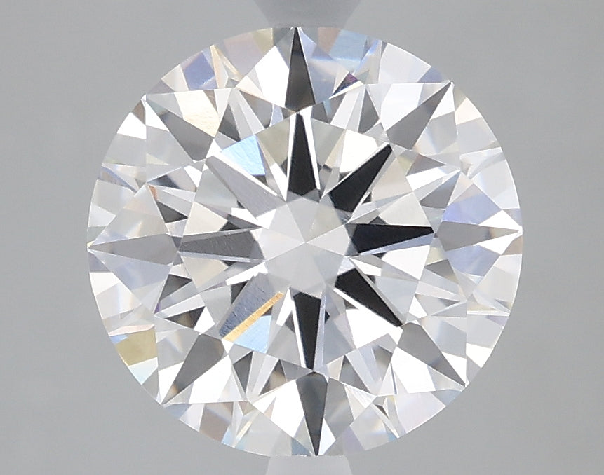 2.54 Carat Round Lab Diamond with  Cut Diamond in 14KT  view 1
