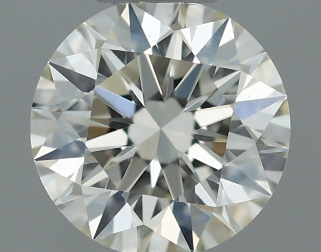 0.3 Carat Round Natural Diamond with  Cut Diamond in 14KT  view 1
