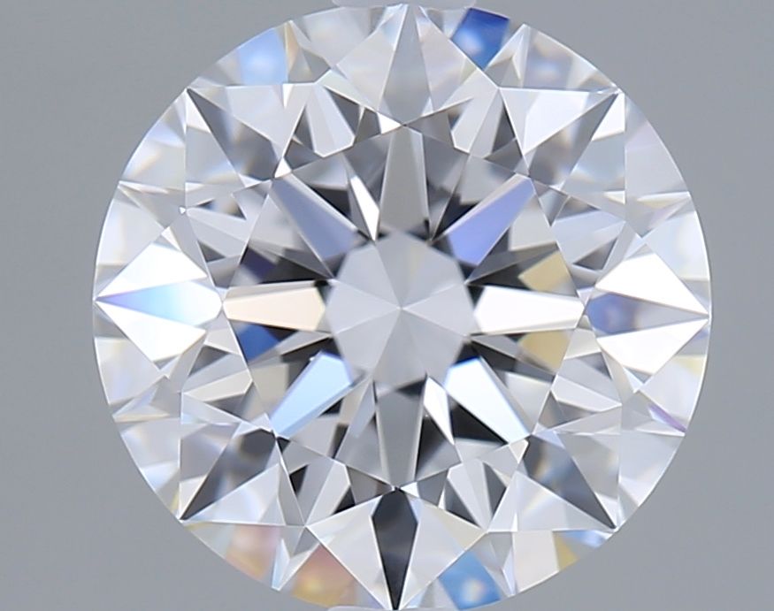 2.22 Carat Round Lab Diamond with  Cut Diamond in 14KT  view 1
