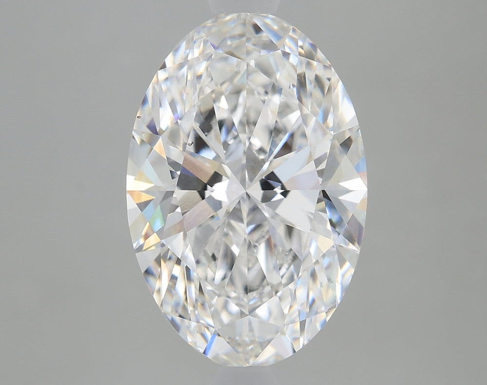 2.34 Carat Oval Lab Diamond with  Cut Diamond in 14KT  view 1
