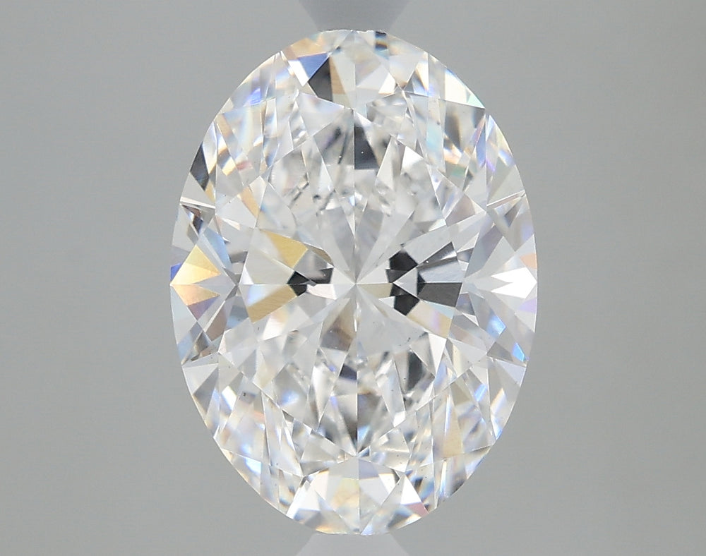 2.44 Carat Oval Lab Diamond with  Cut Diamond in 14KT  view 1
