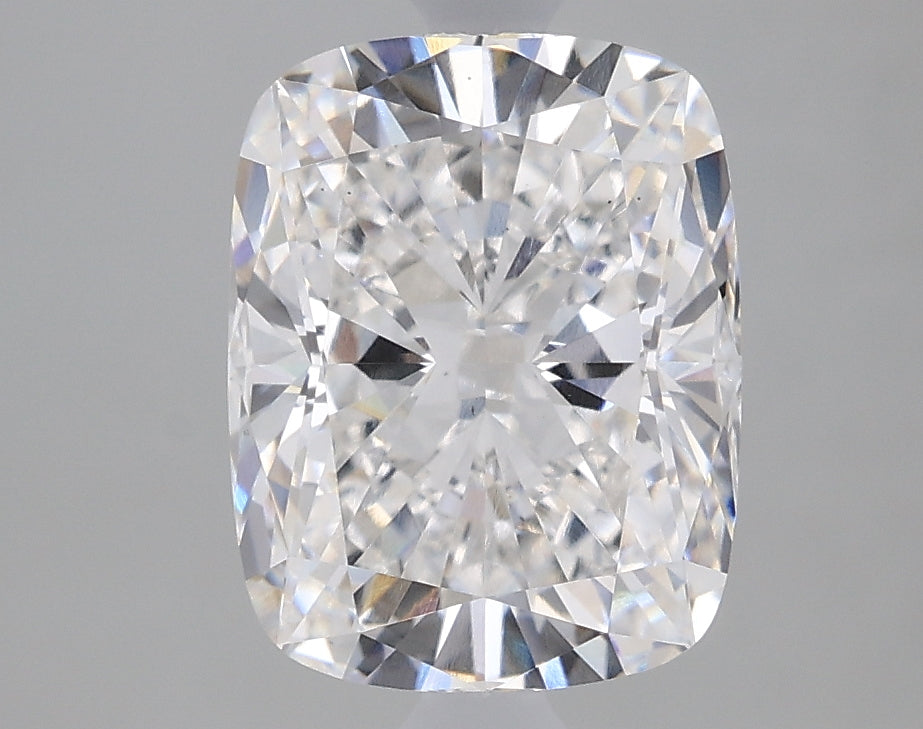 2.18 Carat Cushion Lab Diamond with  Cut Diamond in 14KT  view 1
