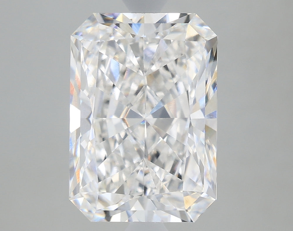 3.17 Carat Radiant Lab Diamond with  Cut Diamond in 14KT  view 1

