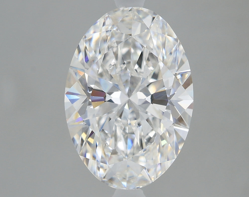 1.91 Carat Oval Lab Diamond with  Cut Diamond in 14KT  view 1
