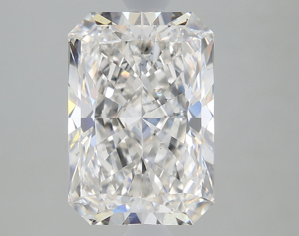 2.14 Carat Radiant Lab Diamond with  Cut Diamond in 14KT  view 1

