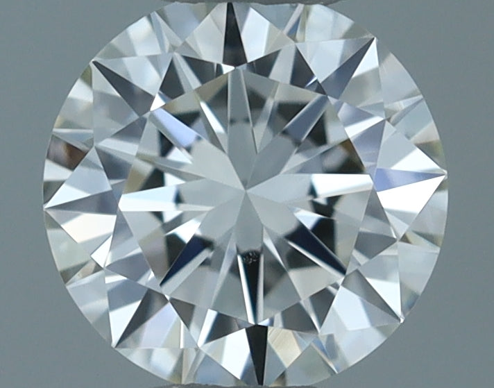 0.3 Carat Round Natural Diamond with  Cut Diamond in 14KT  view 1
