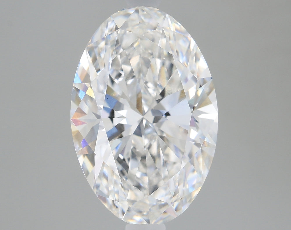 2.38 Carat Oval Lab Diamond with  Cut Diamond in 14KT  view 1
