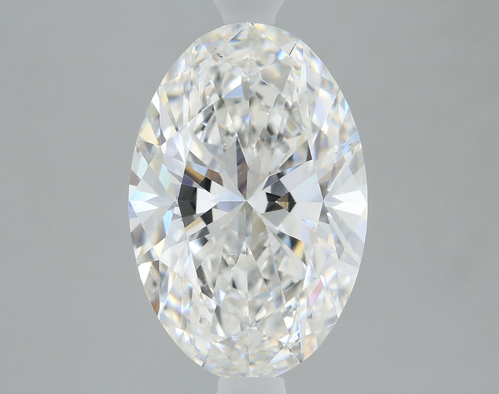 2.15 Carat Oval Lab Diamond with  Cut Diamond in 14KT  view 1
