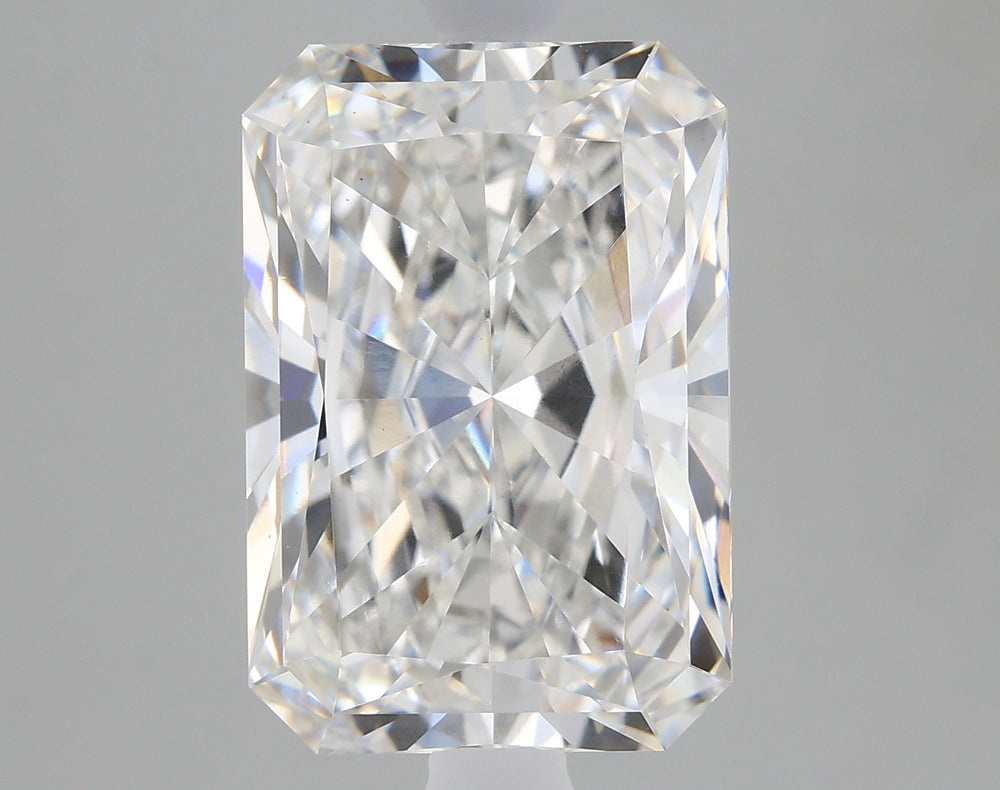 3.18 Carat Radiant Lab Diamond with  Cut Diamond in 14KT  view 1
