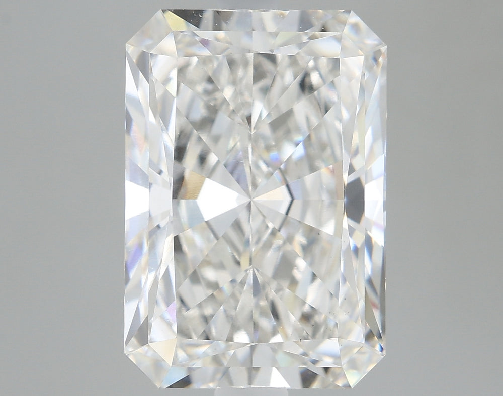 3.21 Carat Radiant Lab Diamond with  Cut Diamond in 14KT  view 1
