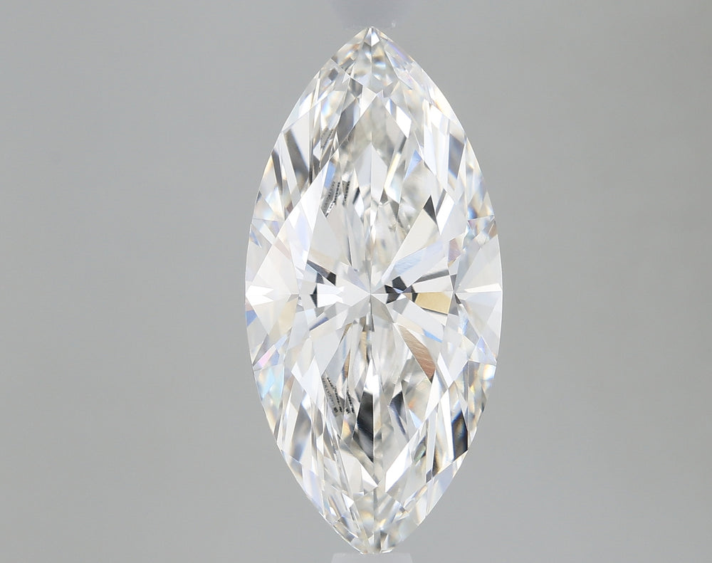 2.3 Carat Marquise Lab Diamond with  Cut Diamond in 14KT  view 1

