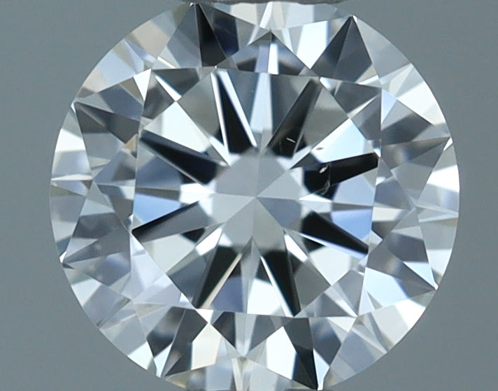0.3 Carat Round Natural Diamond with  Cut Diamond in 14KT  view 1
