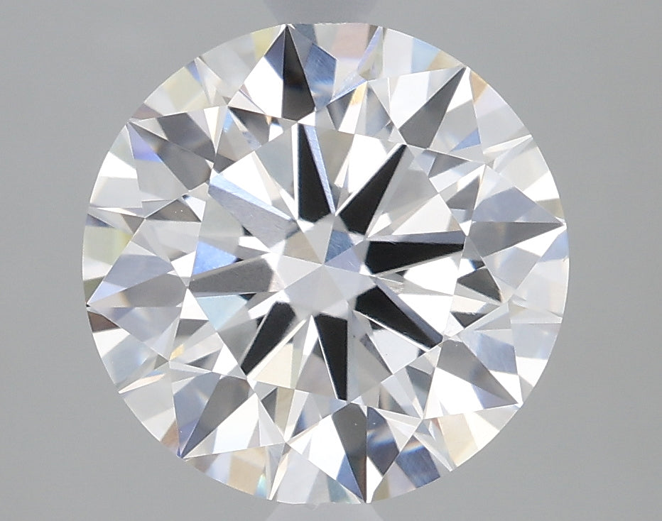 2.4 Carat Round Lab Diamond with  Cut Diamond in 14KT  view 1
