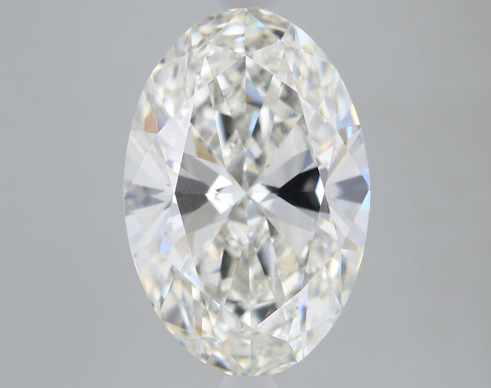 3.16 Carat Oval Lab Diamond with  Cut Diamond in 14KT  view 1
