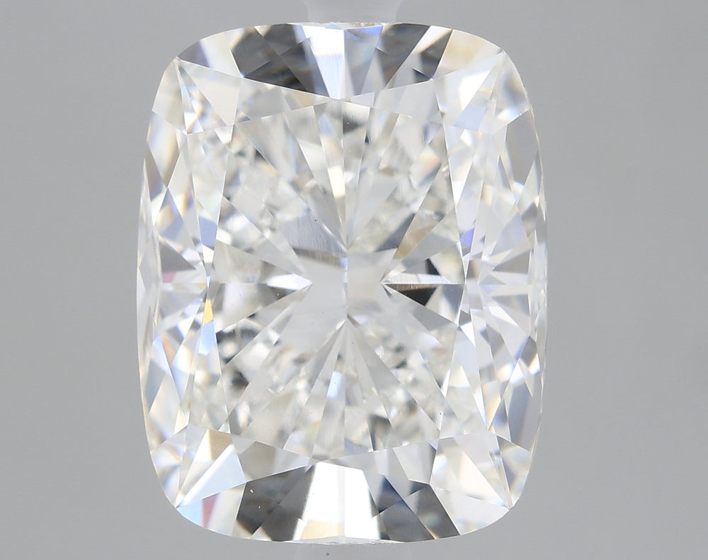 2.8 Carat Cushion Lab Diamond with  Cut Diamond in 14KT  view 1
