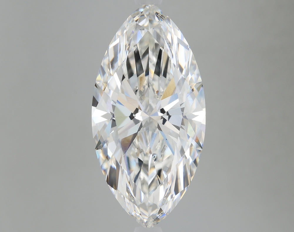 5.03 Carat Marquise Lab Diamond with  Cut Diamond in 14KT  view 1
