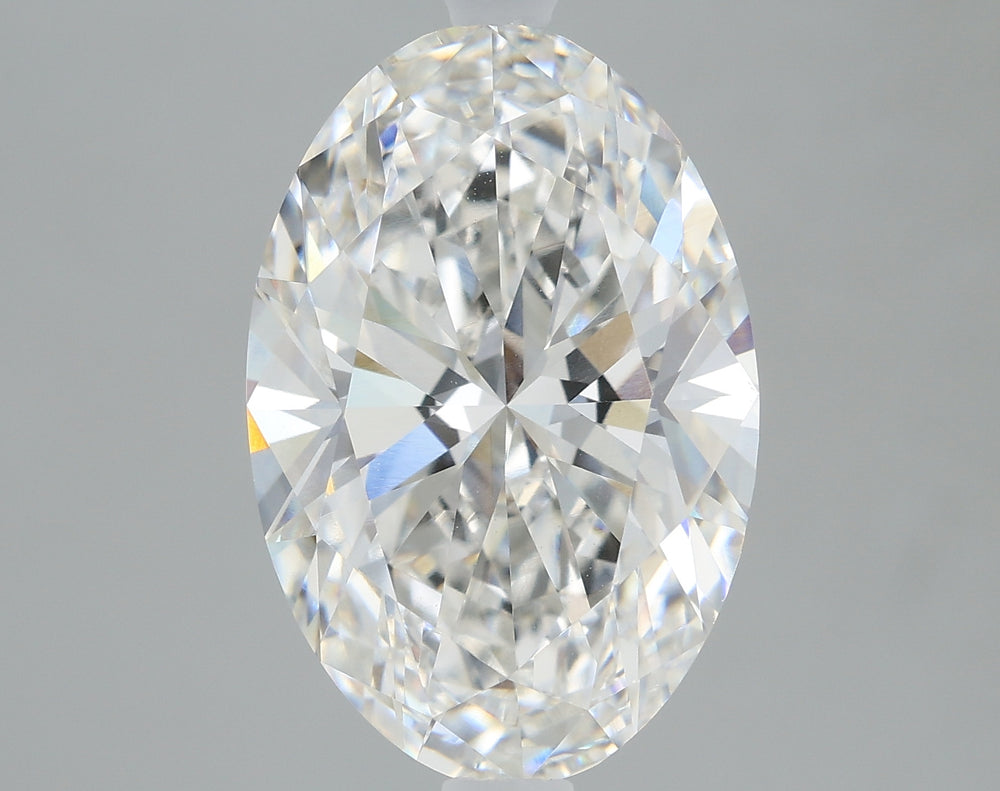 2.81 Carat Oval Lab Diamond with  Cut Diamond in 14KT  view 1
