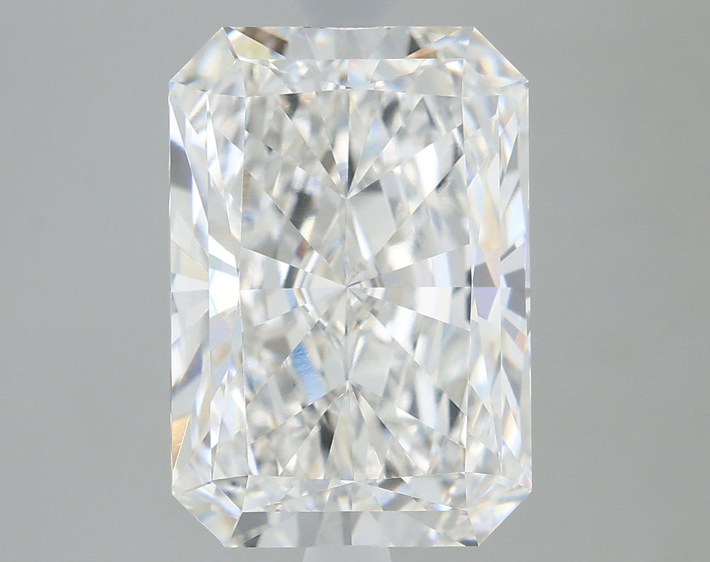2.57 Carat Radiant Lab Diamond with  Cut Diamond in 14KT  view 1
