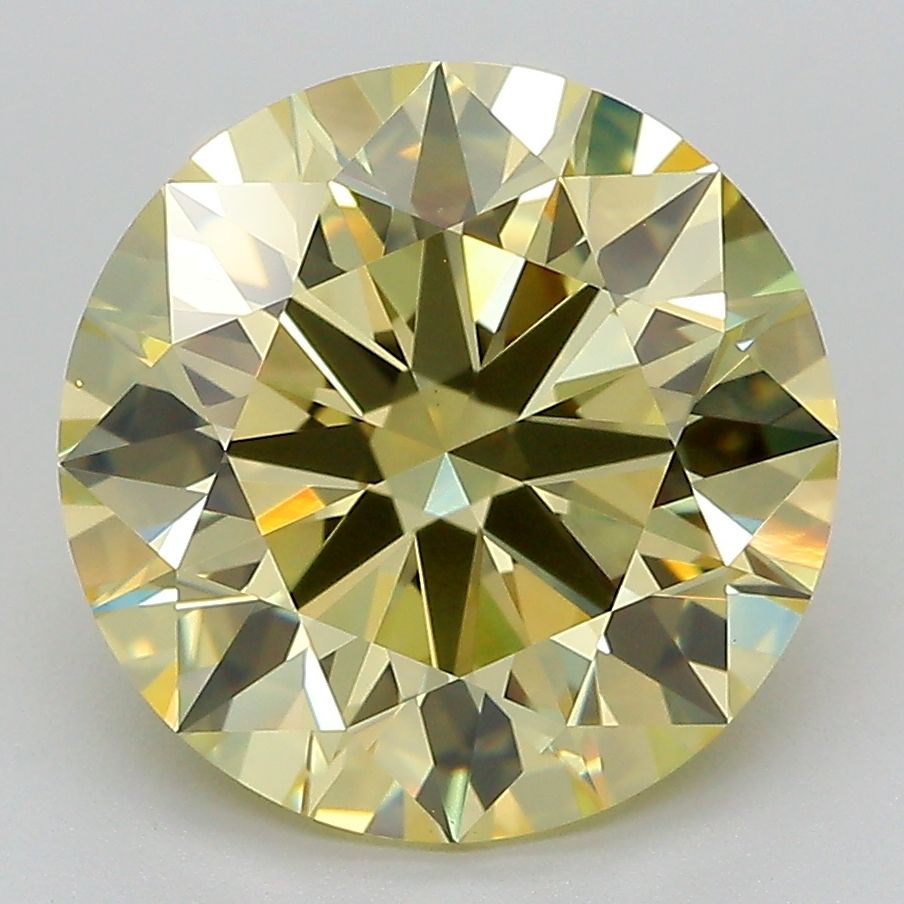 5.03 Carat Round Lab Diamond with  Cut Diamond in 14KT  view 1
