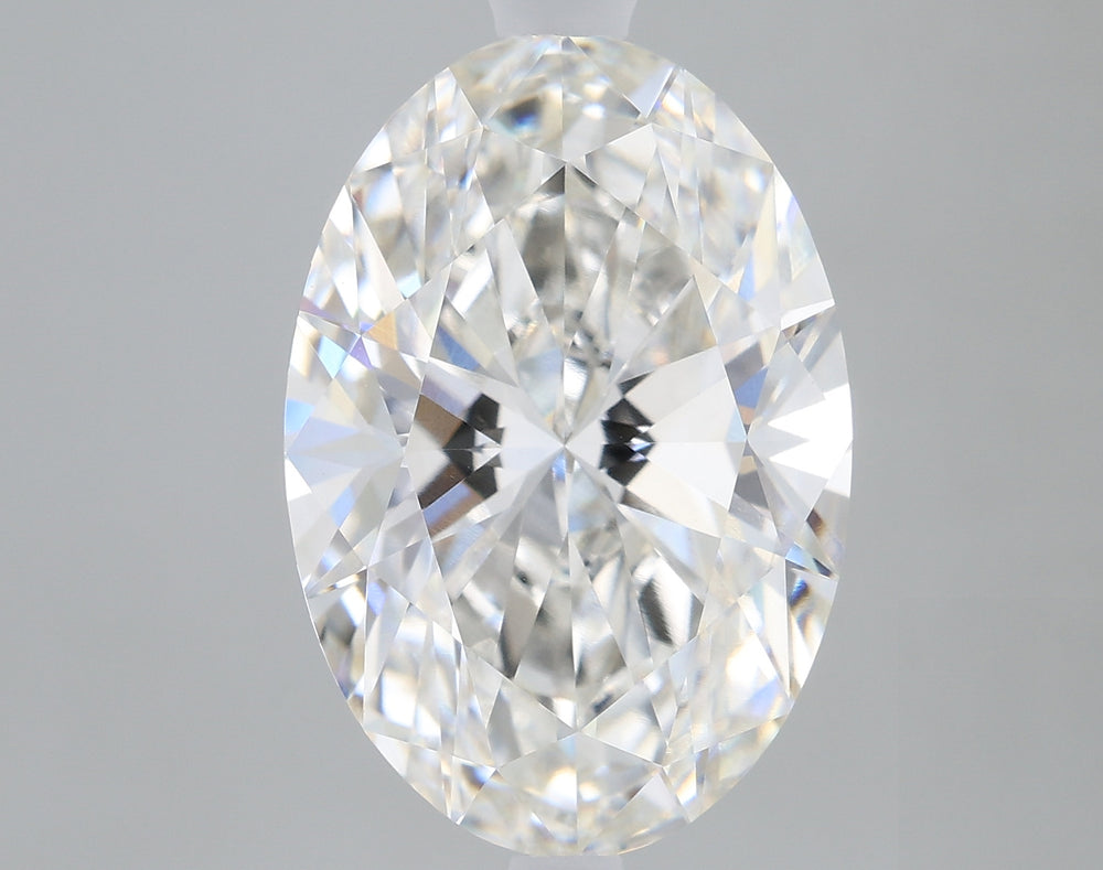 3.19 Carat Oval Lab Diamond with  Cut Diamond in 14KT  view 1

