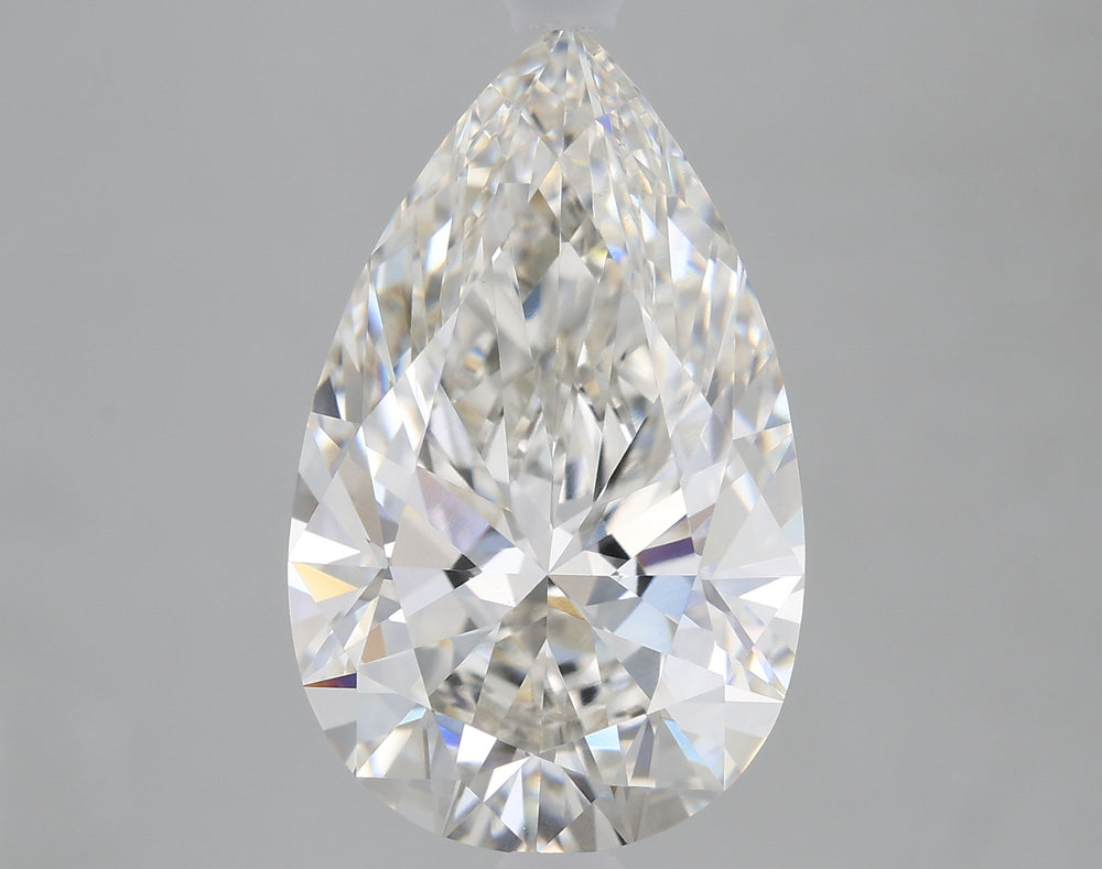 2.9 Carat Pear Lab Diamond with  Cut Diamond in 14KT  view 1
