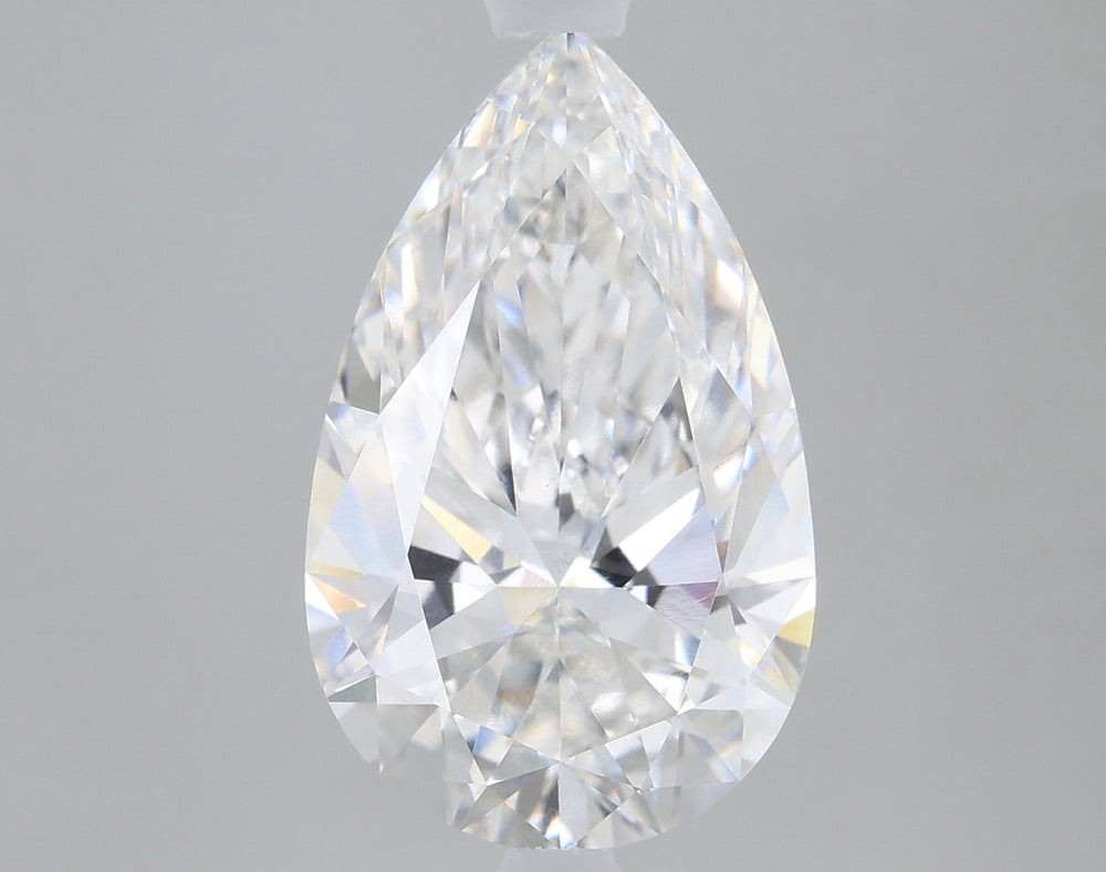 2.4 Carat Pear Lab Diamond with  Cut Diamond in 14KT  view 1

