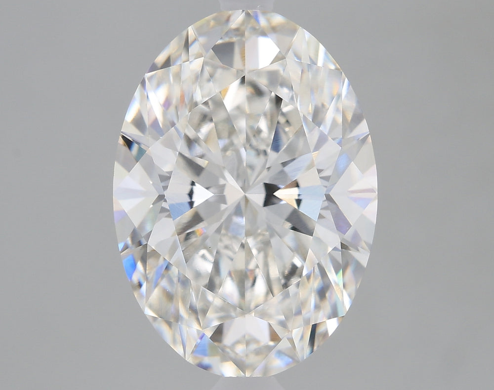 2.9 Carat Oval Lab Diamond with  Cut Diamond in 14KT  view 1
