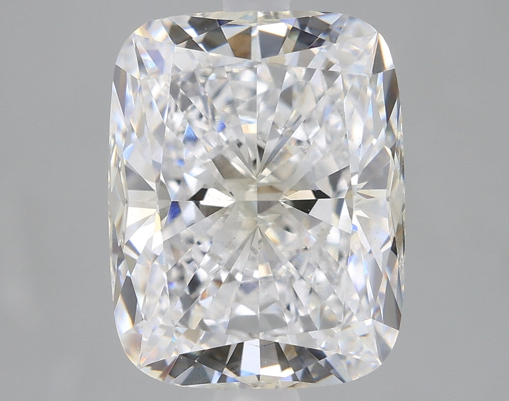 2.51 Carat Cushion Lab Diamond with  Cut Diamond in 14KT  view 1
