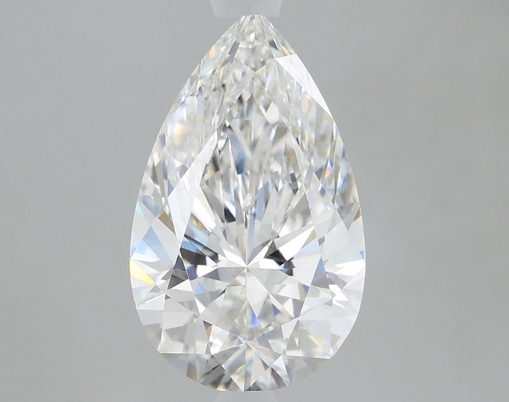 1.9 Carat Pear Lab Diamond with  Cut Diamond in 14KT  view 1
