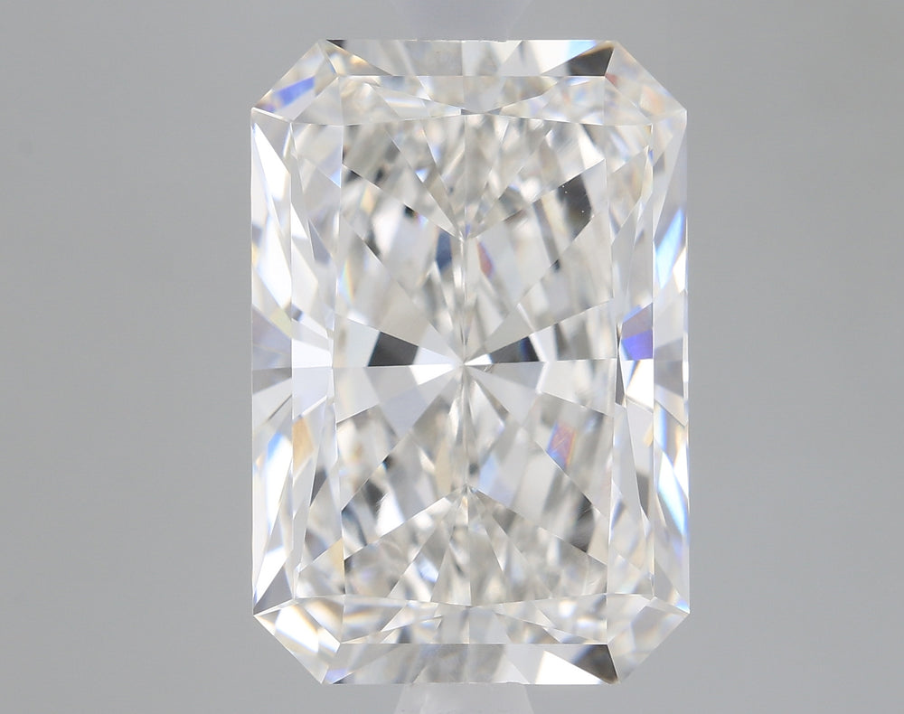 3.12 Carat Radiant Lab Diamond with  Cut Diamond in 14KT  view 1
