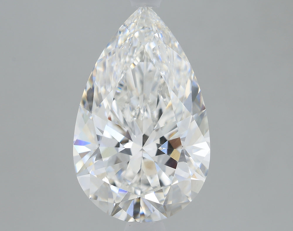 2.4 Carat Pear Lab Diamond with  Cut Diamond in 14KT  view 1

