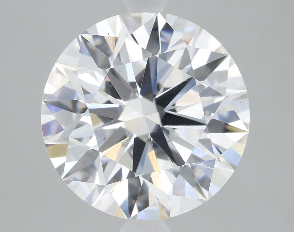 2.61 Carat Round Lab Diamond with  Cut Diamond in 14KT  view 1
