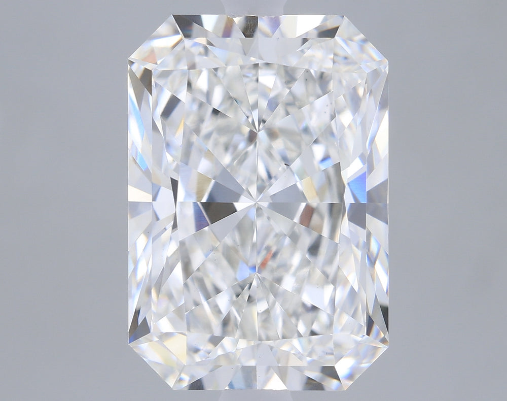 3.12 Carat Radiant Lab Diamond with  Cut Diamond in 14KT  view 1
