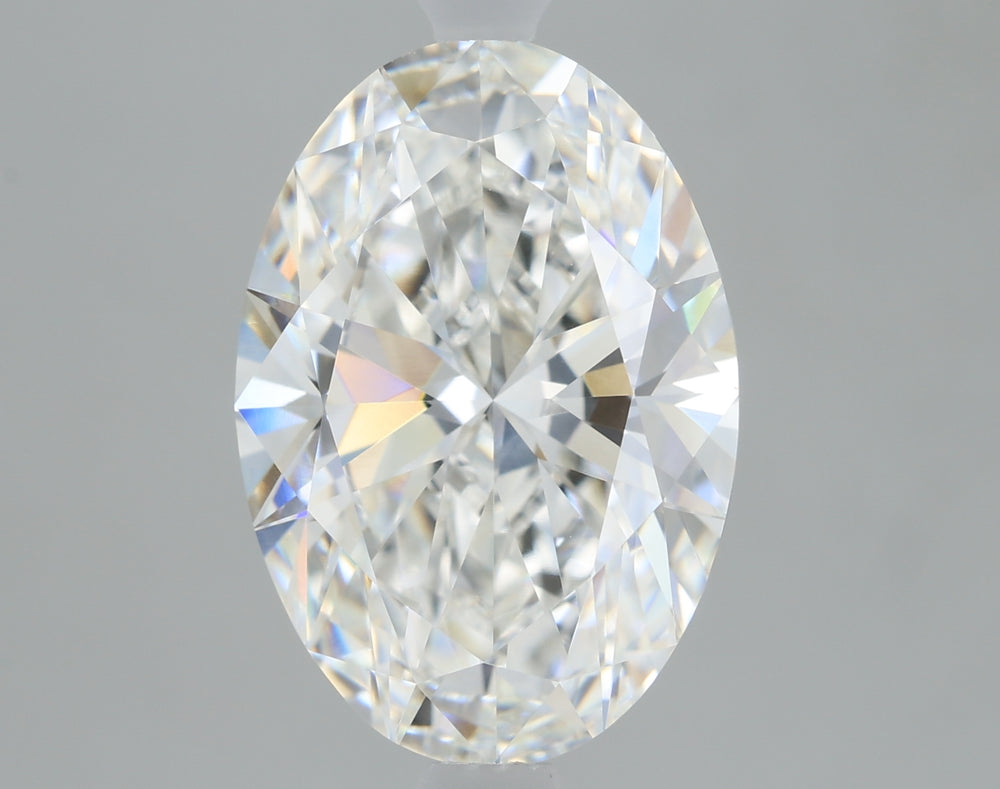 2.53 Carat Oval Lab Diamond with  Cut Diamond in 14KT  view 1
