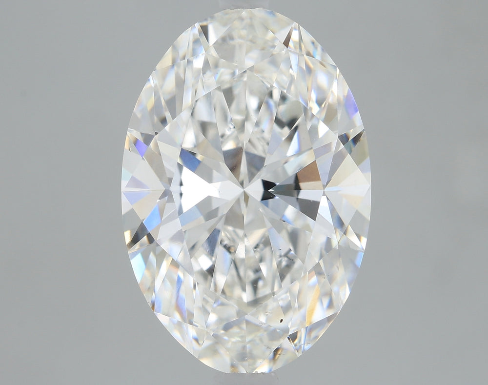 3.0 Carat Oval Lab Diamond with  Cut Diamond in 14KT  view 1
