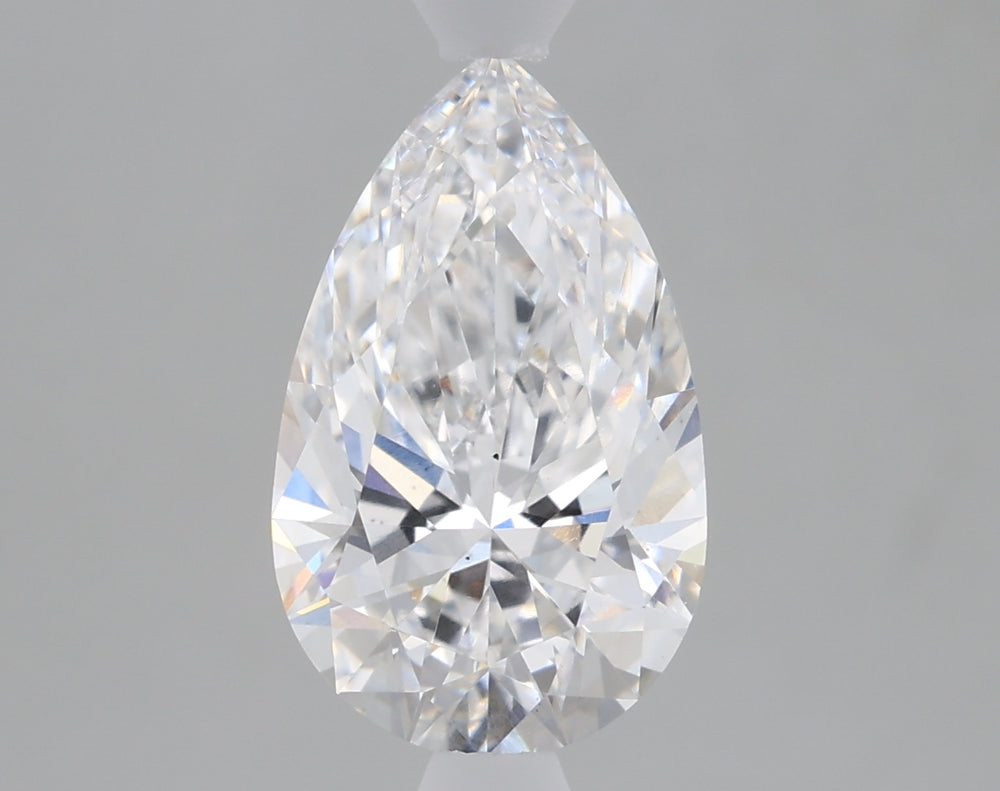 1.56 Carat Pear Lab Diamond with  Cut Diamond in 14KT  view 1
