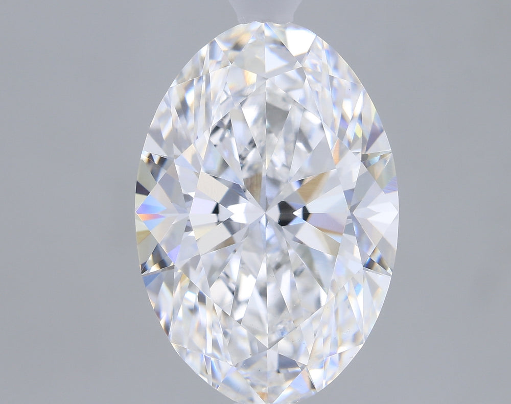 2.53 Carat Oval Lab Diamond with  Cut Diamond in 14KT  view 1
