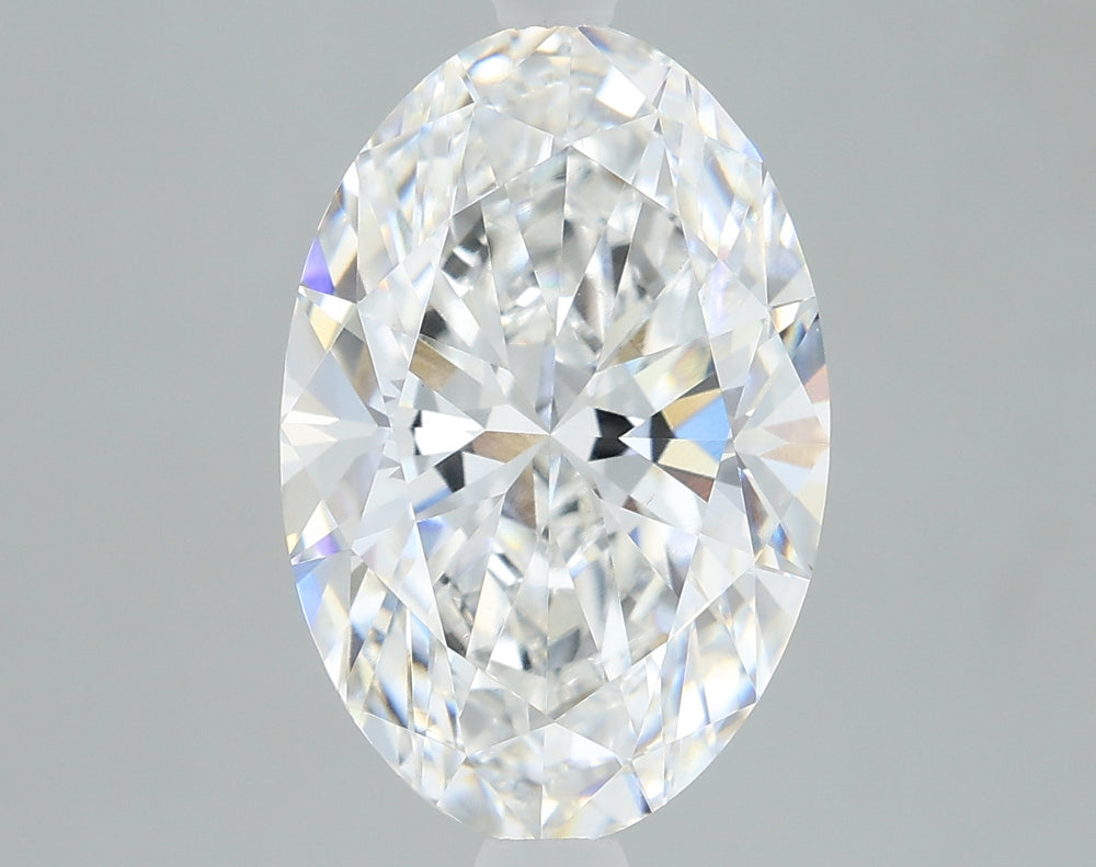 2.5 Carat Oval Lab Diamond with  Cut Diamond in 14KT  view 1
