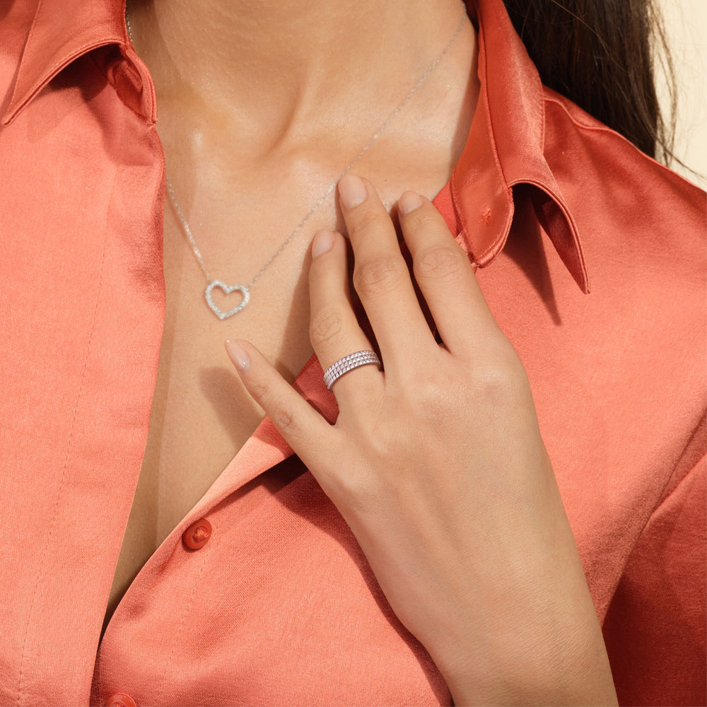 Midi Pyramid Ring with 18KT Yellow Gold / 5 Cut Diamond in 14KT Yellow Gold / 5 view 2
