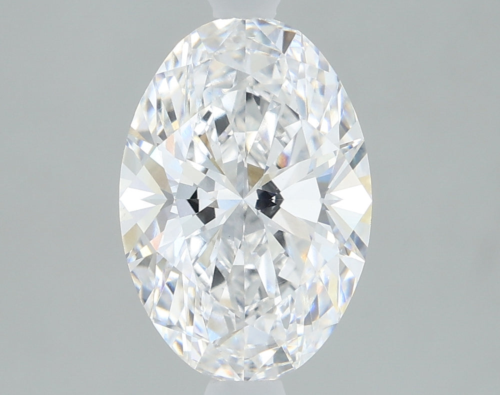1.55 Carat Oval Lab Diamond with  Cut Diamond in 14KT  view 1
