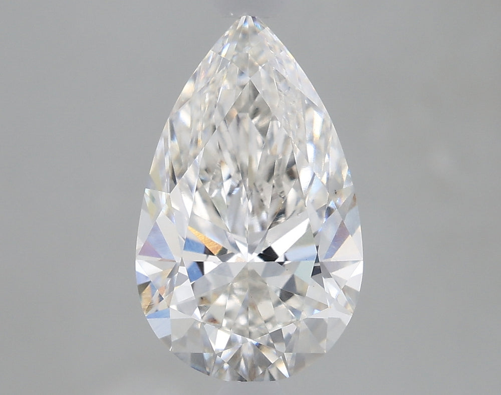 1.79 Carat Pear Lab Diamond with  Cut Diamond in 14KT  view 1
