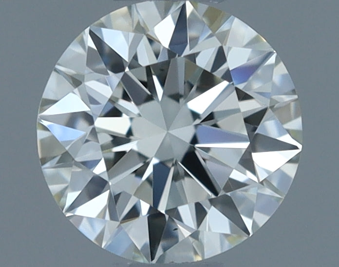 0.3 Carat Round Natural Diamond with  Cut Diamond in 14KT  view 1
