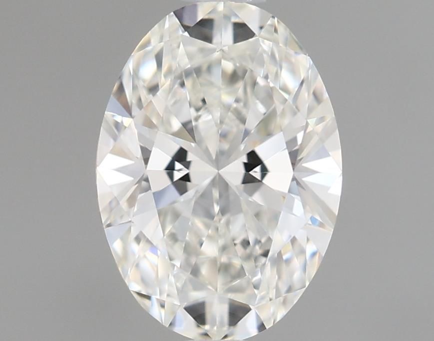 0.6 Carat Oval Natural Diamond with  Cut Diamond in 14KT  view 1
