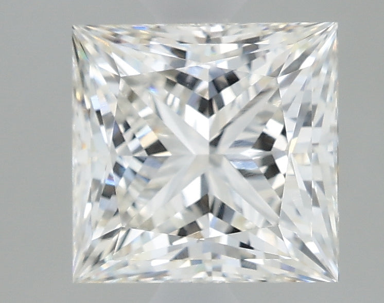 1.56 Carat Princess Lab Diamond with  Cut Diamond in 14KT  view 1

