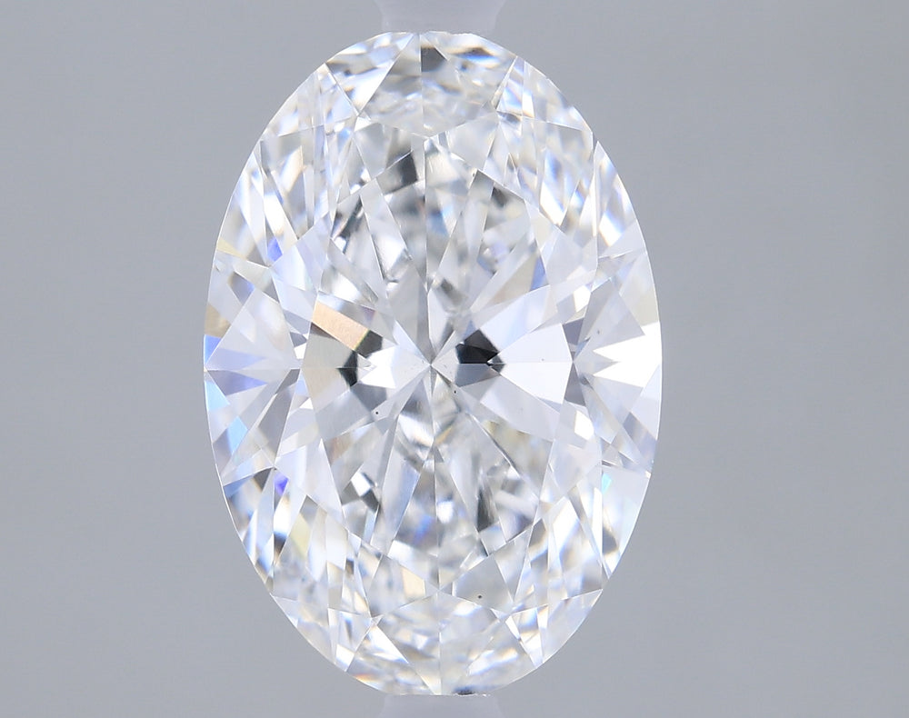 1.53 Carat Oval Lab Diamond with  Cut Diamond in 14KT  view 1
