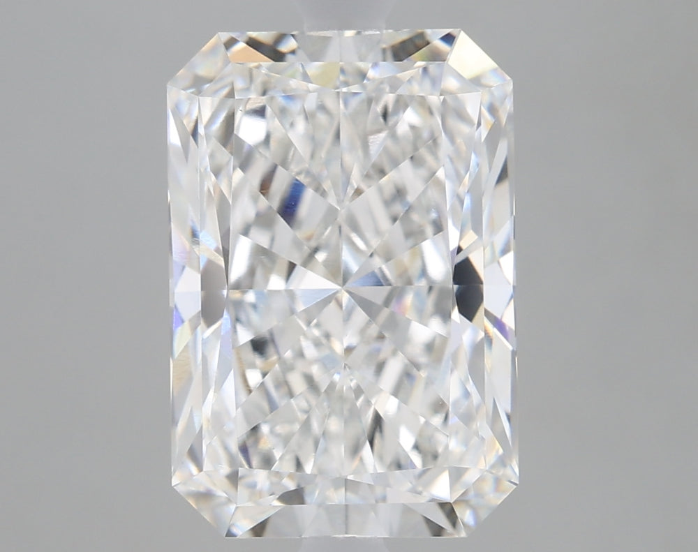 3.09 Carat Radiant Lab Diamond with  Cut Diamond in 14KT  view 1
