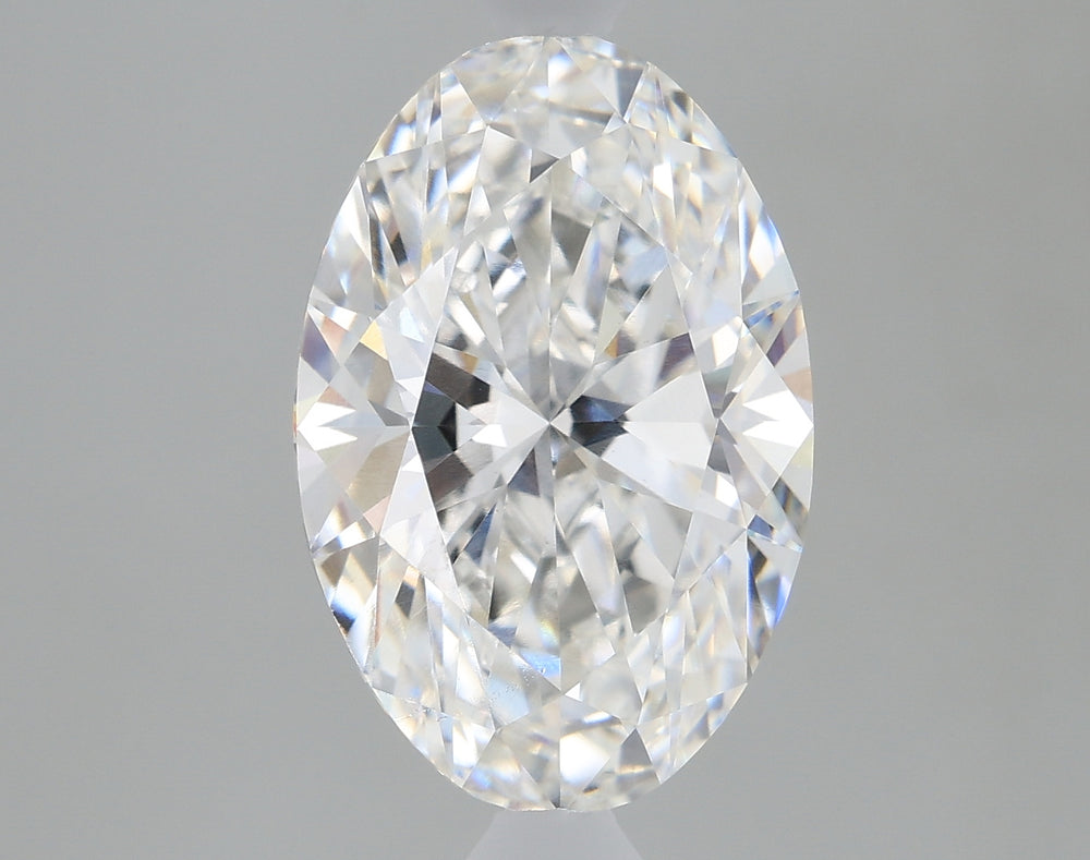1.8 Carat Oval Lab Diamond with  Cut Diamond in 14KT  view 1
