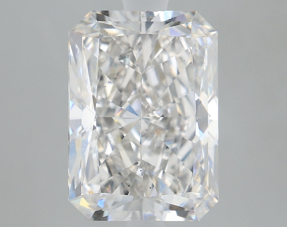 2.8 Carat Radiant Lab Diamond with  Cut Diamond in 14KT  view 1
