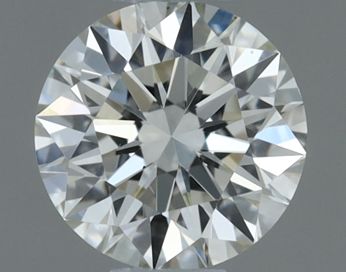 0.3 Carat Round Natural Diamond with  Cut Diamond in 14KT  view 1
