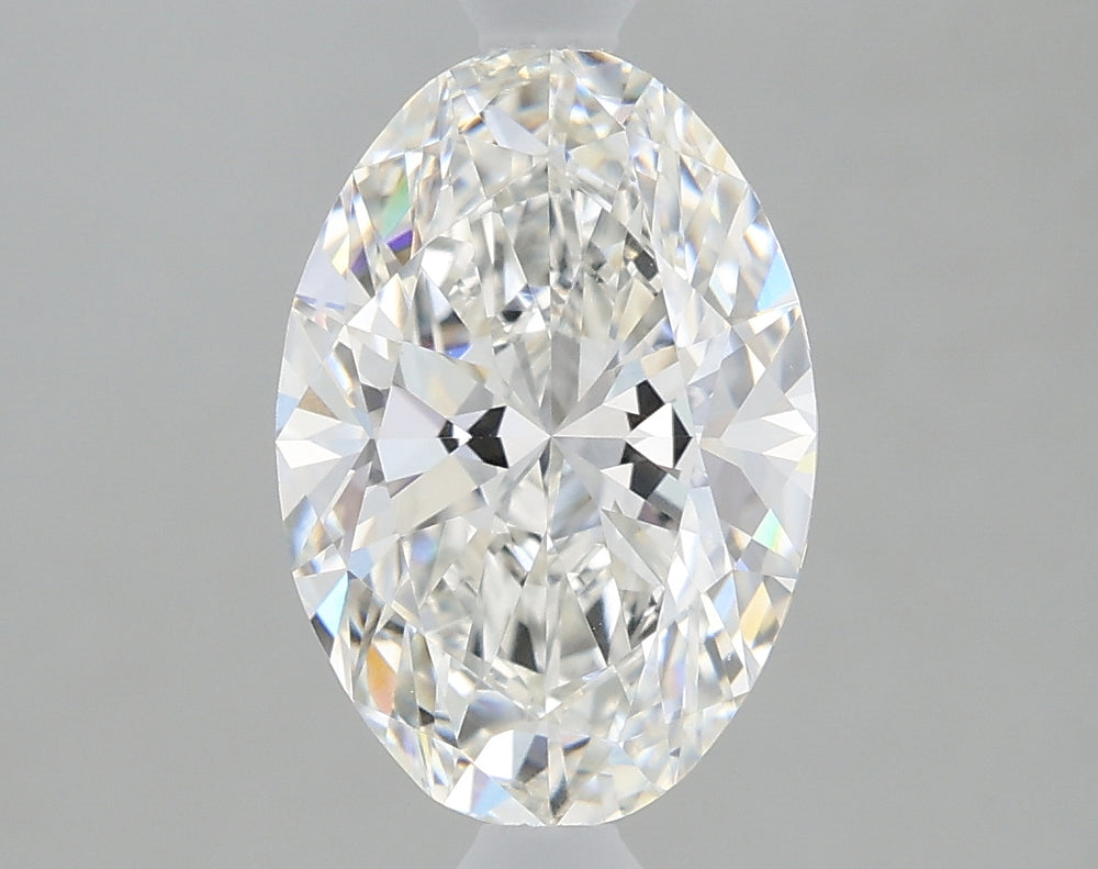 1.61 Carat Oval Lab Diamond with  Cut Diamond in 14KT  view 1
